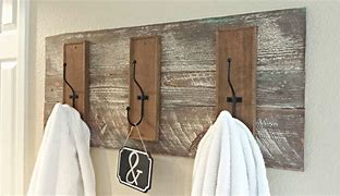 Image result for Rustic Wall Hooks for Bathroom