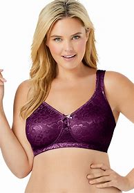 Image result for Plus Size Women%27s Wireless Microfiber T-Shirt Bra By Comfort Choice In Pale Ocean (Size 52 C)