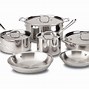 Image result for stainless steel cookware set