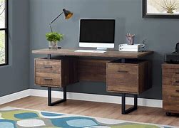 Image result for contemporary wood computer desk