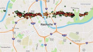 Image result for Nashville Tornado 2020 Damage Map