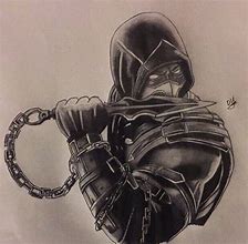Image result for Scorpion Mortal Kombat Drawings in Pencil