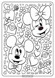 Image result for Valentine Coloring Sheets Disney
