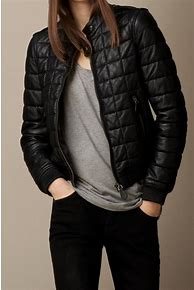 Image result for Women's Quilted Leather Jacket