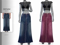 Image result for Sims 4 Denim Skirt
