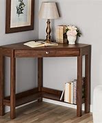 Image result for wood writing desk with shelves