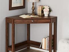 Image result for Wood Corner Desk Shelf