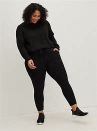 Image result for Side Cinch Pull-On Cropped Jogger - Cupro Black