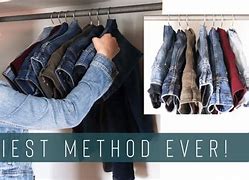 Image result for How to Put Jeans On a Hanger