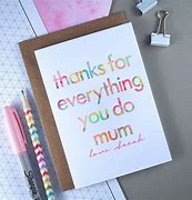 Image result for Thank You Card for Mother's Day