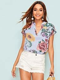 Image result for Women's Small Floral Print Tops