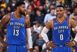 Image result for Russ and Paul George OKC