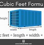 Image result for Volume to Cubic Feet