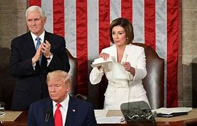 Image result for Nancy Pelosi at Union Speech