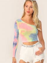 Image result for Tie Dye Crop Tops for Women