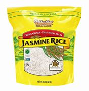 Image result for Golden Star Jasmine Rice, Thai Jasmine White Rice, 5 Lb Bag, Multicolor