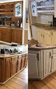 Image result for Refinishing Old Kitchen Cabinets