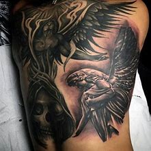 Image result for Deaths Angel Back Tattoo for Men