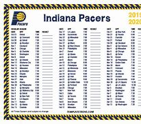 Image result for Indiana Pacers 2019 20 Schedule