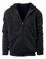 Image result for Zippered Black Thermal Hoodies