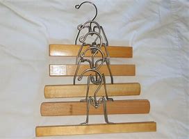 Image result for Wooden Pant Hangers Vintage