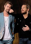 Image result for Chris Pratt and Chris Hemsworth