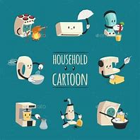 Image result for Clean Kitchen Appliances Cartoon