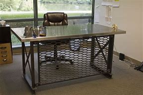 Image result for Metal Wlded Office Desk
