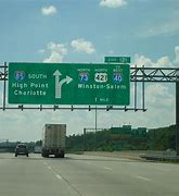 Image result for Interstate 85 North Carolina Map