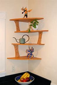 Image result for Kitchen Corner Wall Shelf
