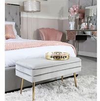 Image result for Grey Storage Ottoman