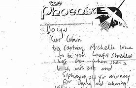 Image result for Kurt Cobain Death Letter