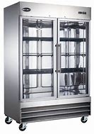 Image result for Commercial 2 Door Refrigerator Stainless Steel