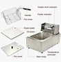 Image result for Stainless Steel Electric Deep Fryer