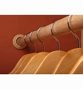 Image result for Wood Closet Rod Brackets