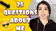 Image result for 25 Questions About Me
