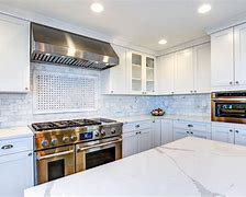 Image result for Gray with White Quartz Countertops Kitchens