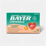 Image result for Bayer Aspirin 81 Mg