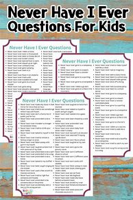 Image result for Never Have You Ever Questions
