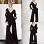 Image result for Two Piece Pantsuit / Jumpsuit Mother Of The Bride Dress Elegant Jewel Neck Floor Length Chiffon Long Sleeve With Sequin 2022 Blush US 6 / UK 10 / EU 3