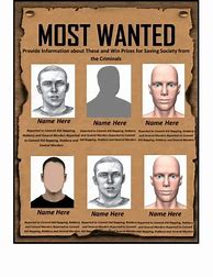 Image result for Most Wanted Poster Template 50K