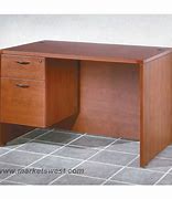 Image result for Single Pedestal Desk Cherry