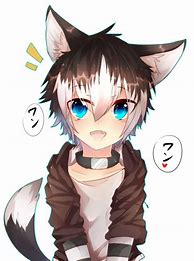 Image result for Cute Anime Boy with Wolf