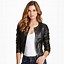 Image result for Crop Faux Leather Jacket