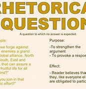 Image result for Rhetorical Question Meaning and Examples