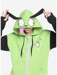 Image result for Garfield with Invader Zim Hoodie