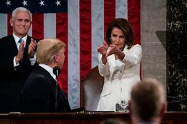 Image result for Pelosi at State of the Union Pics