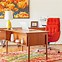 Image result for Modern Mid Century Brown Writing Desk
