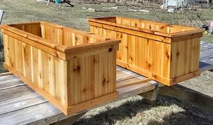 Image result for large wood planters box