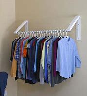 Image result for Wall Mount Clothes Hanger Bar